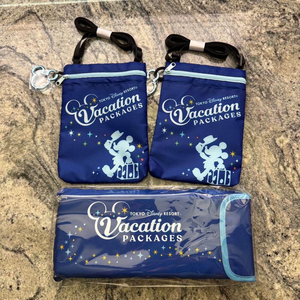 Tokyo Disney Vacation Crossbody Bags and Cushion - NEW